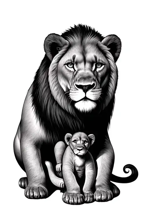 Leon With 2 Babies