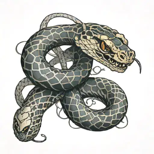 Number 13 On The Inside Of The Wrist With A Snake Wrapped Around The Wrist