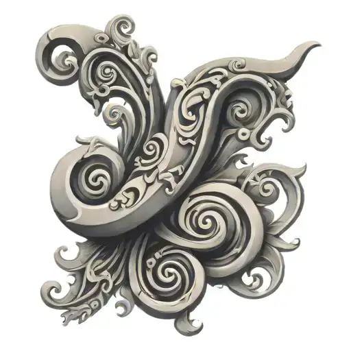 Stone Scroll Wrapped