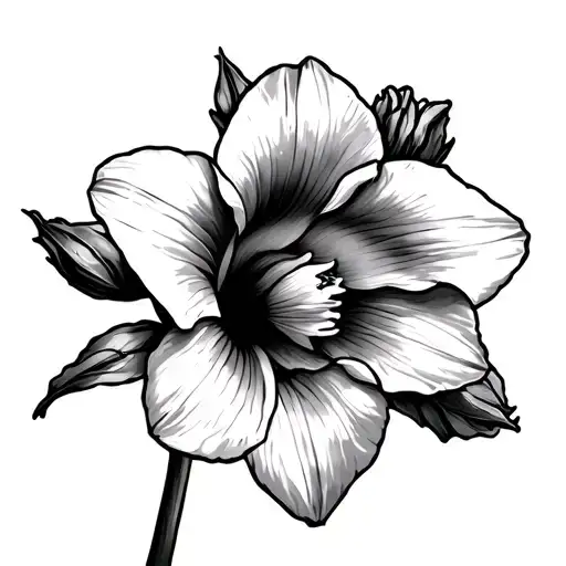 Daffodil And Morning Glory