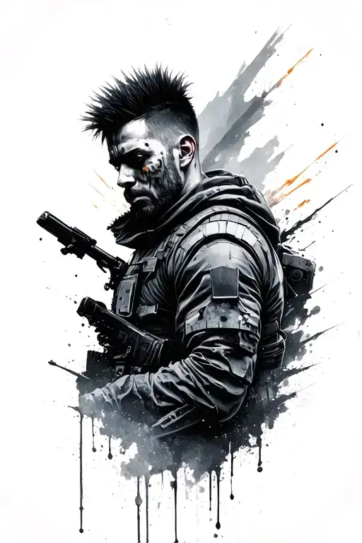 Linkin Park Hybrid Theory Soldier And Meteora Guy Paininting