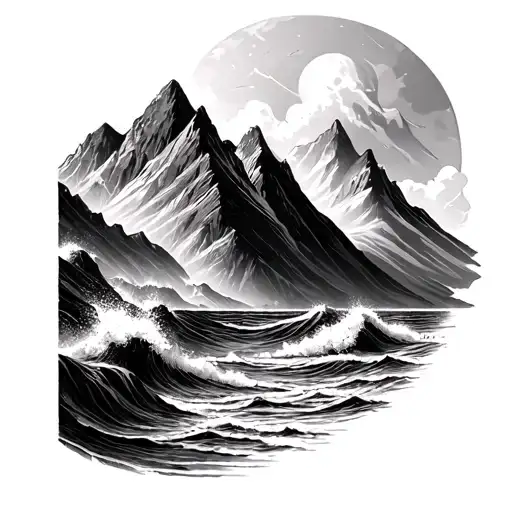 Mountain And Ocean