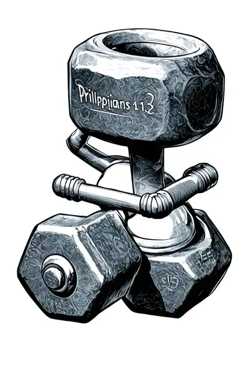 Philippians 4 13 In A Dumbbell