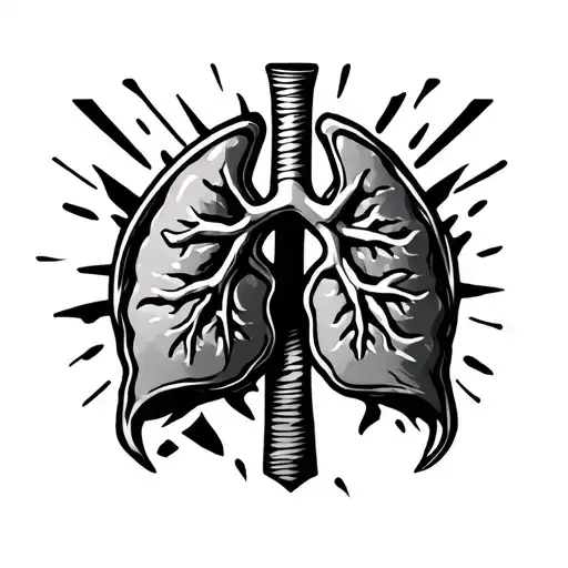 Lung Cancer Symbol