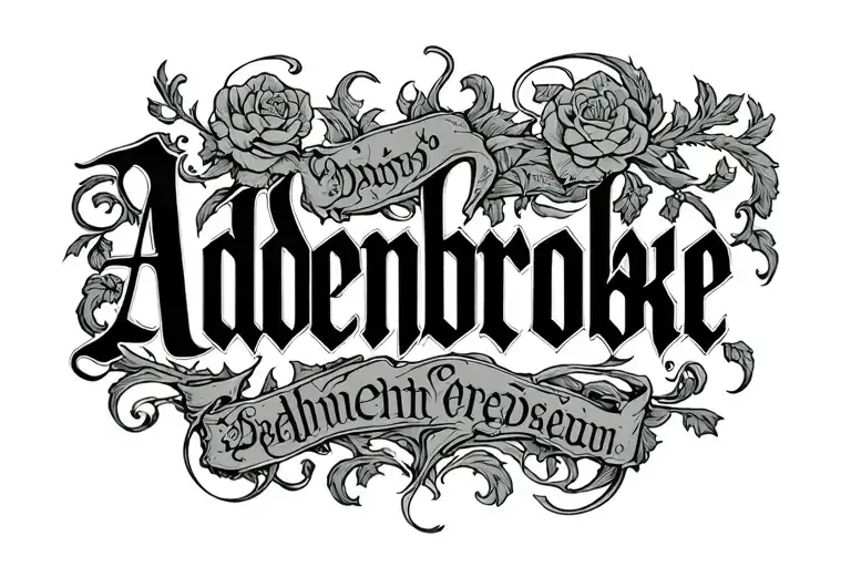 The Word Addenbrooke In Old Ingelish Writing