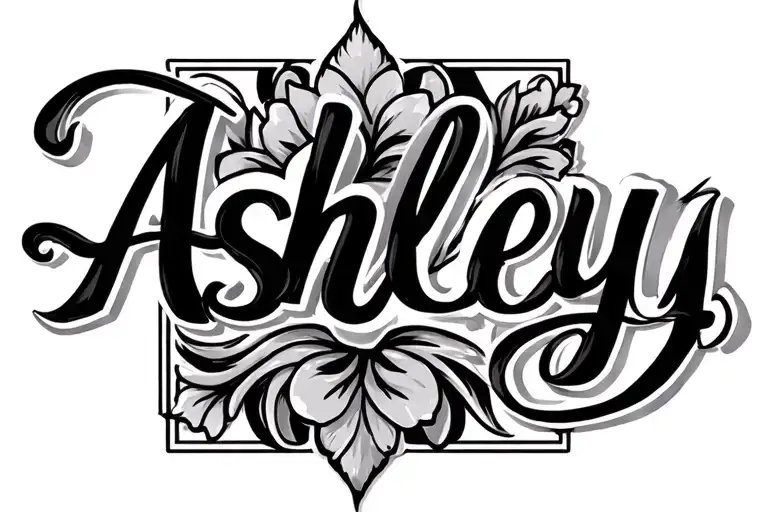 The Word Ashley In Curvy Writing