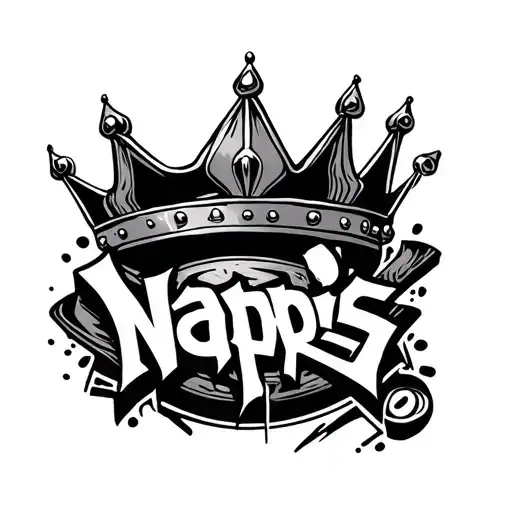 Napis Crown Or Die W Stylu Los Angeles Graffiti Style Mural