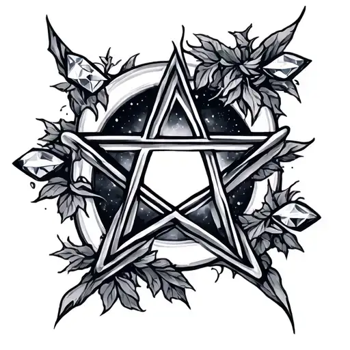 Diamonds In The Trees Pentagrams In The Night Sky