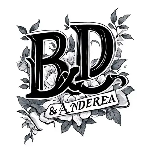 Lettering Bd & Andrea