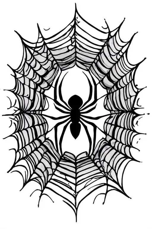 Spiderweb Patterns Surrounding