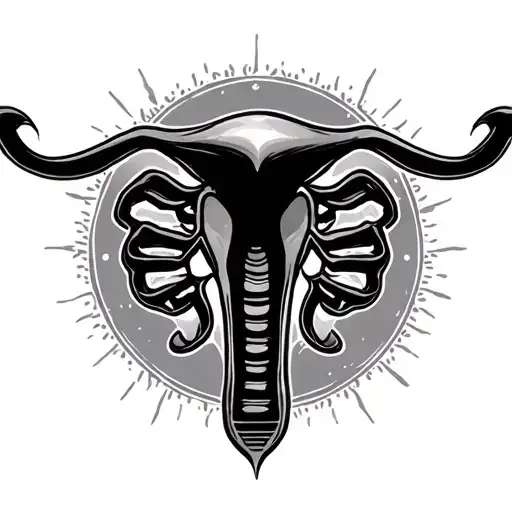 Female Symbol And Uterus