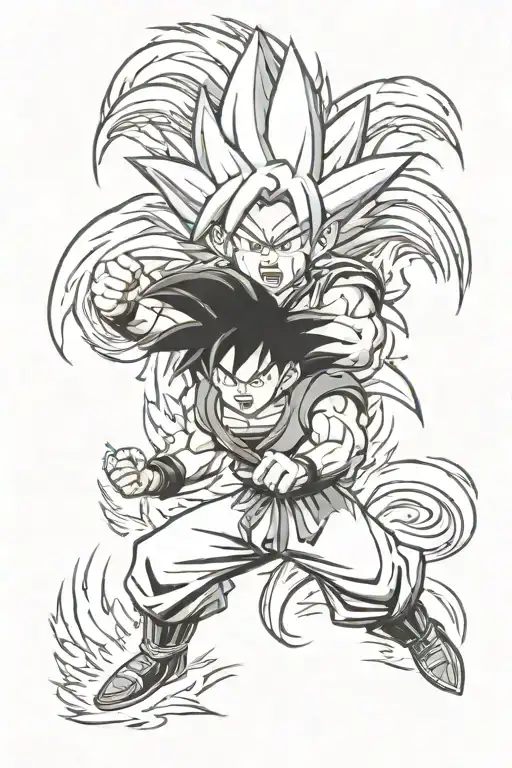 Goku Logo Incorporating Elements