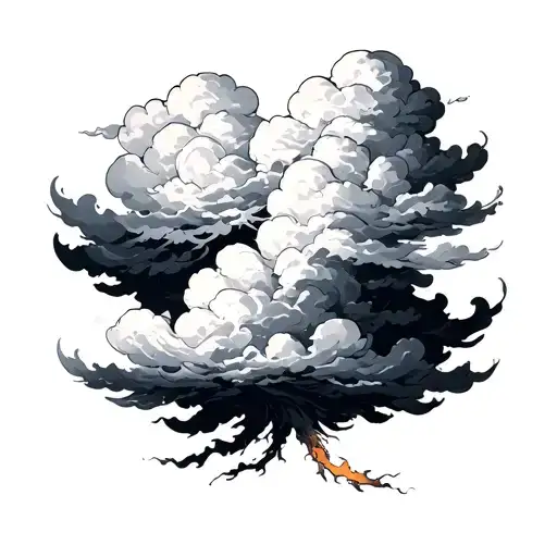 Cloud Tatto Design