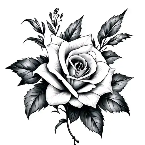 Lily And Rose Intertwined