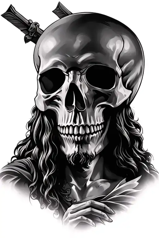 Skull And Jesus