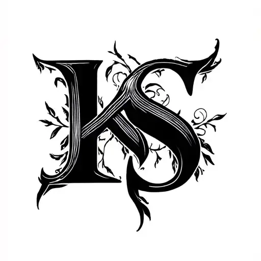 Combination Of Alphabet K And S But It Should Be Kind Of Unrecognisable