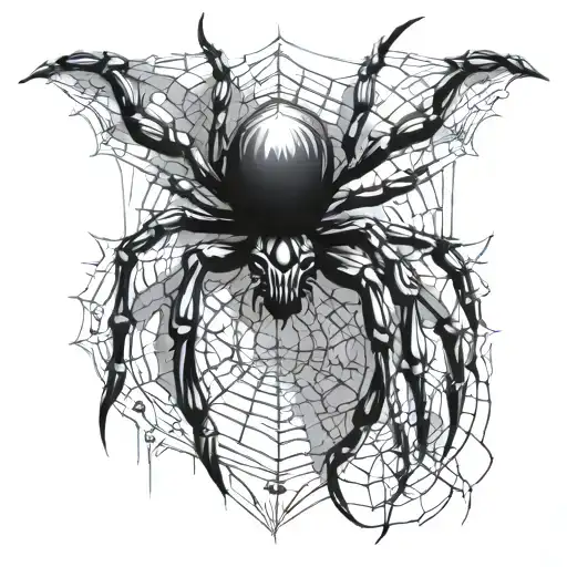 Gothic Spider On Shoulder