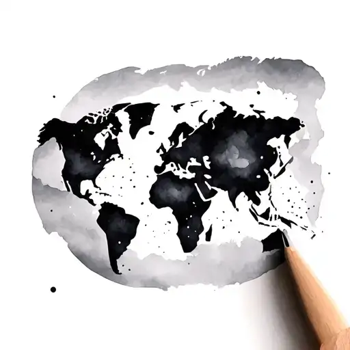 Minimalist World Map