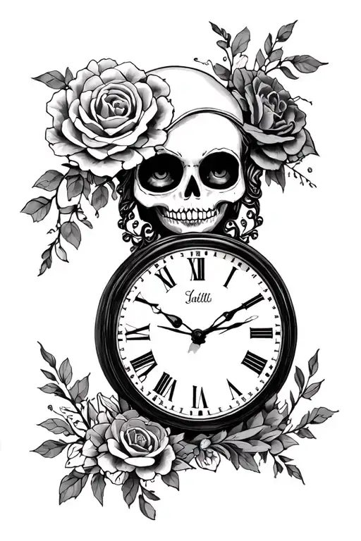 La Catrina Clock Surrounded