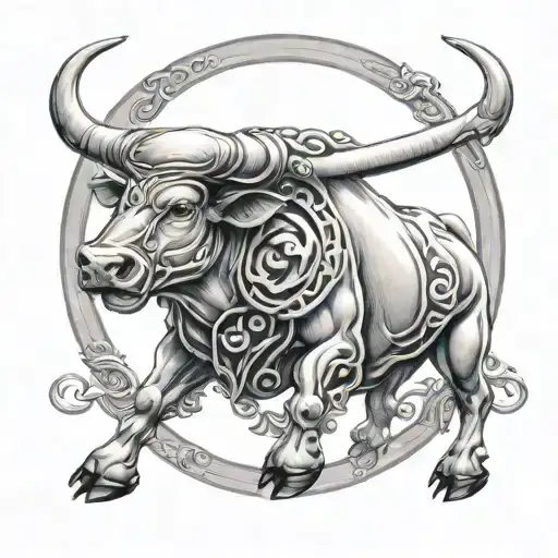 Torus The Bull Tattoo Design