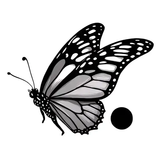 Semicolon With Butterfly