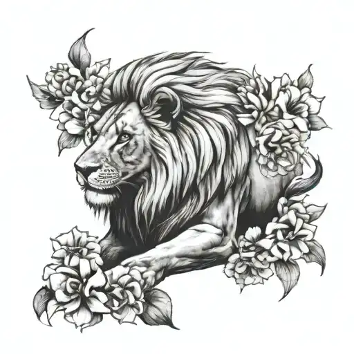 Lion Baby Date Of Birth Flower