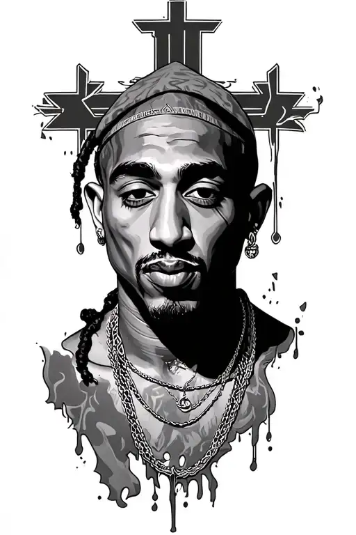 Tupac Cross Made