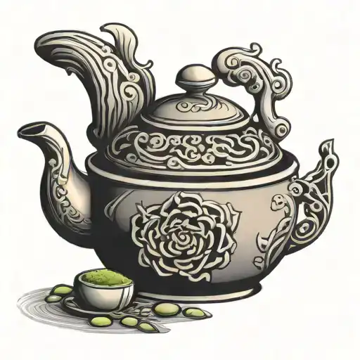 Matcha Teapot Pouring