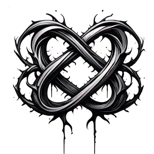 Chaotic Infinity Symbol Intertwined