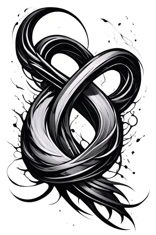 Chaotic Infinity Symbol Intertwined
