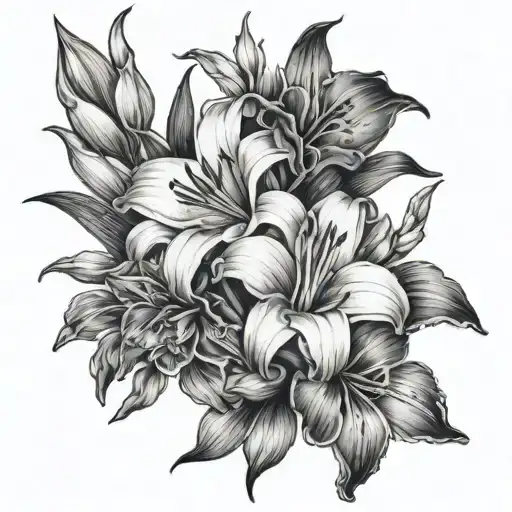 Flowers Lily & Gladiolus