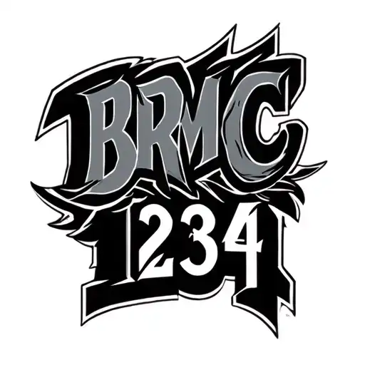 The Brmc Logo And The Numbers 1234