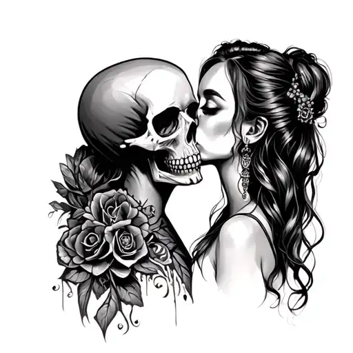 Skull Kissing Girl