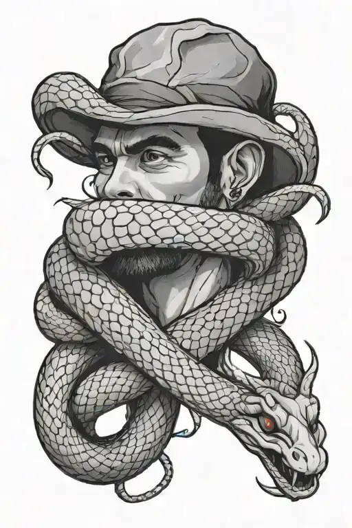 Costa With Snake Wrapped