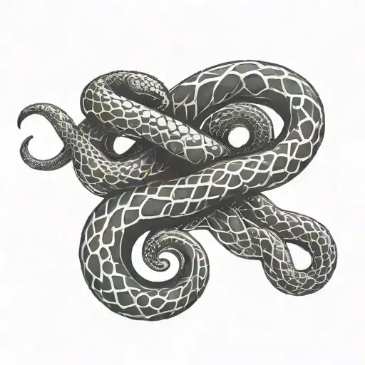 Word Costa With Snake Intertwined