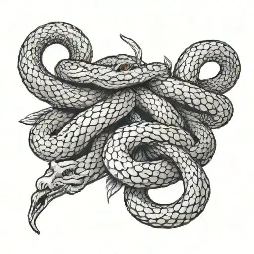 Costa With Snake Intertwined