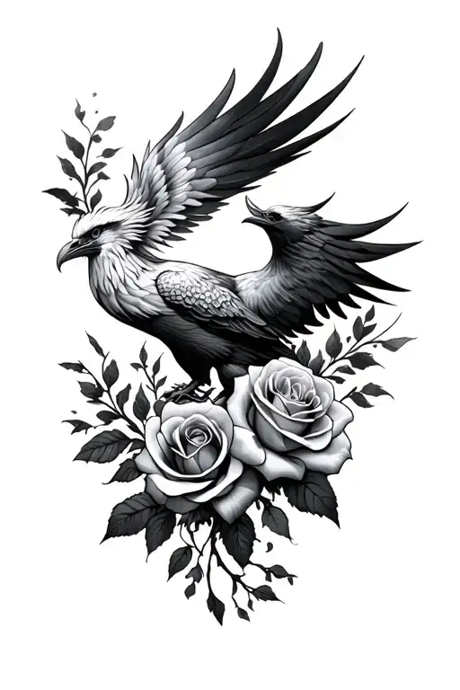 Phoenix And Roses