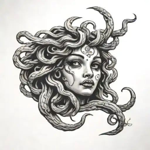 Small Medusa Crying Eyes