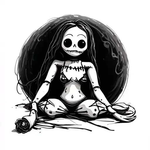 Voodoo Doll Sitting