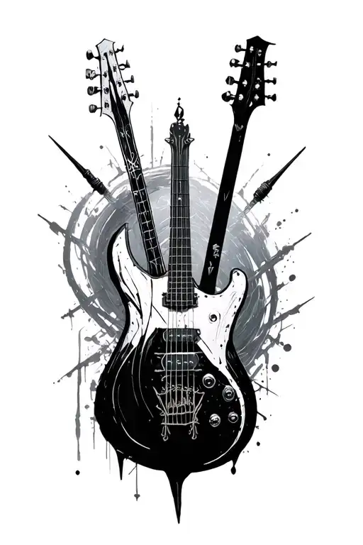 Slipknot Logo Incorporated Into An Instrument