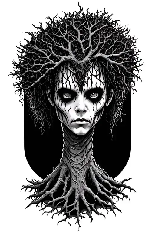 Edward Scissorhands Tree Growing