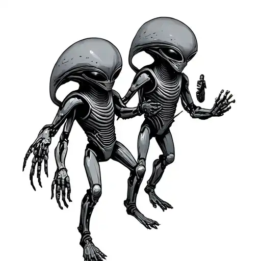 Aliens Playing Red Rover