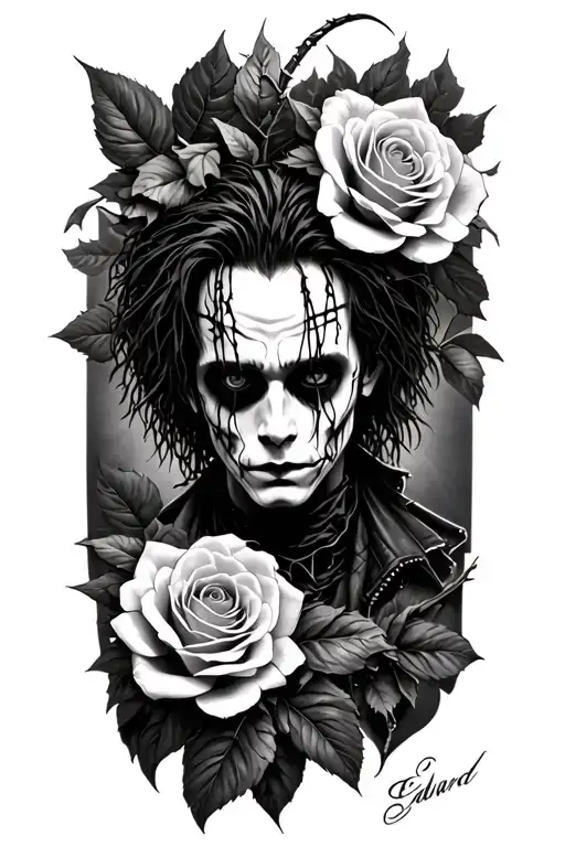 Edward Scissorhands Roses Blooming