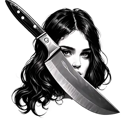 Chloe In A Knife