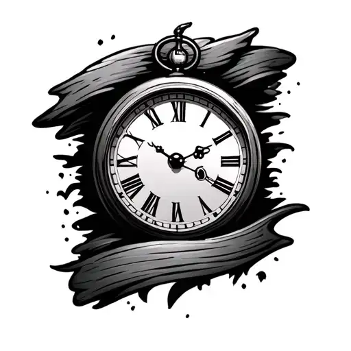 Outdoors With Clock Face