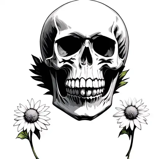 Edelweiss Skull Wearing