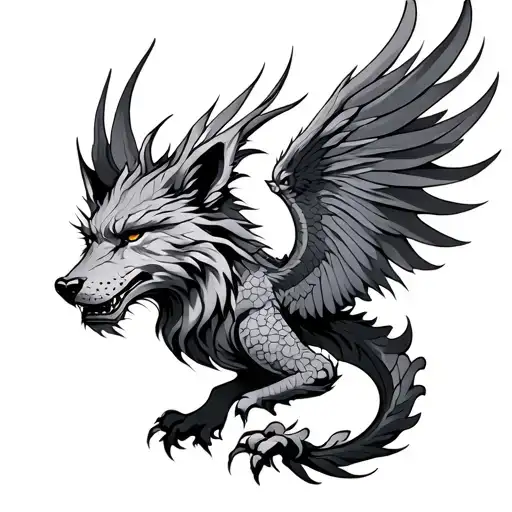 Dragon Wolf Phoenix