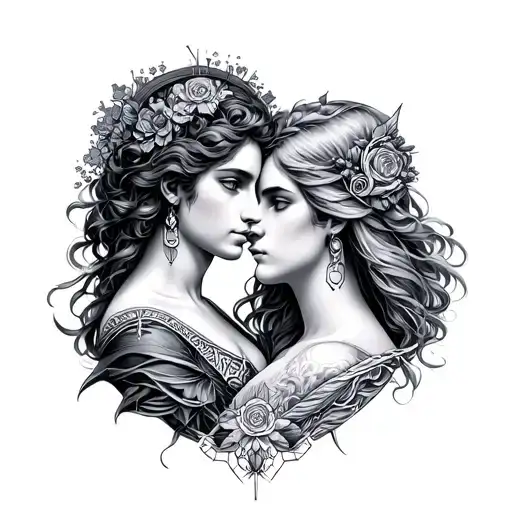 Libra Female And Aquarius Male Mixed Together