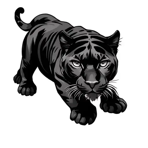 Panther Crawling