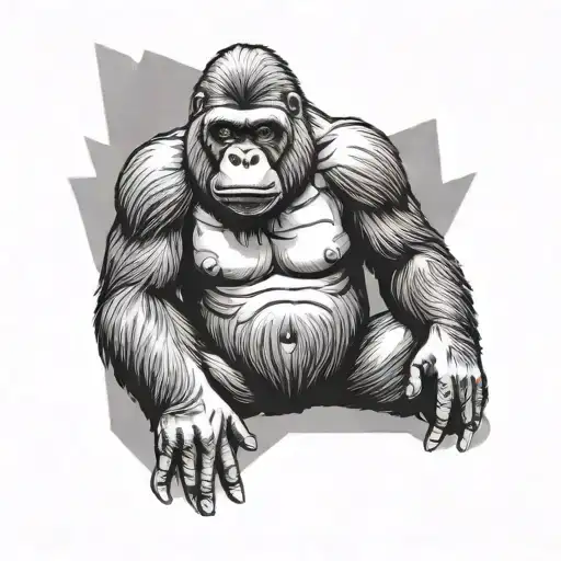 Sitting Gorilla